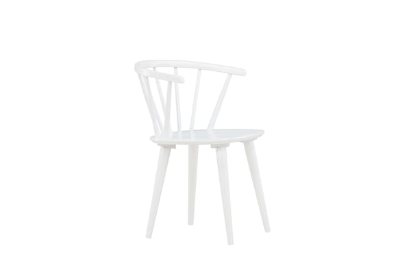 Ruokatuoli, Bobby 2-pack, 53x55x76 cm, Valkoinen