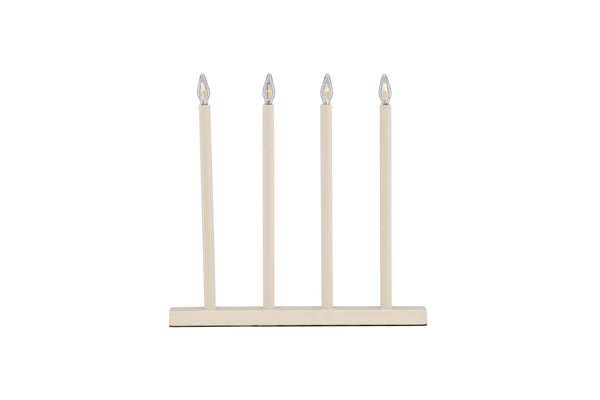 Pöytävalaisin, Lofsdalen adventtikynttilänjalka, beige