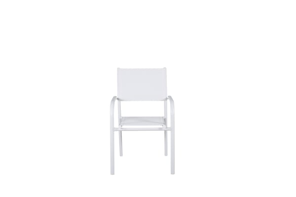 Nojatuoli, Santorini 2-pack, 58x56x88 cm, Valkoinen