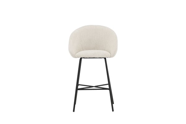 Baari tuoli, Velvet Teddy 2-pack, 54x59x96 cm, Valkoinen
