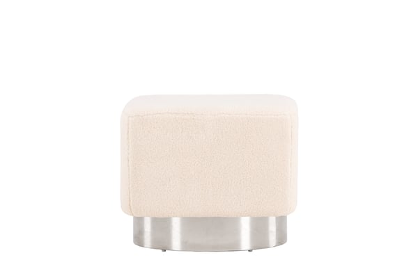 Rahi/Pouf, Newton, 45x38 cm, Offwhite