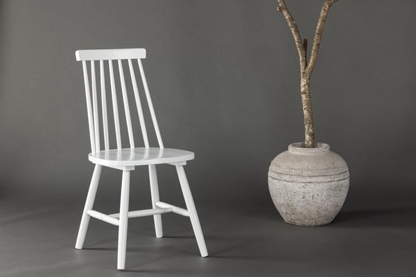 Ruokatuoli, Lönneberga 2-pack, 50x43x88 cm, Valkoinen Ruokatuoli, Lönneberga 2-pack, 50x43x88 cm, Valkoinen
