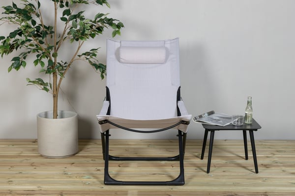 Tuoli, Seville Taitettava Rentoutus, 84x89x63 cm, Harmaa