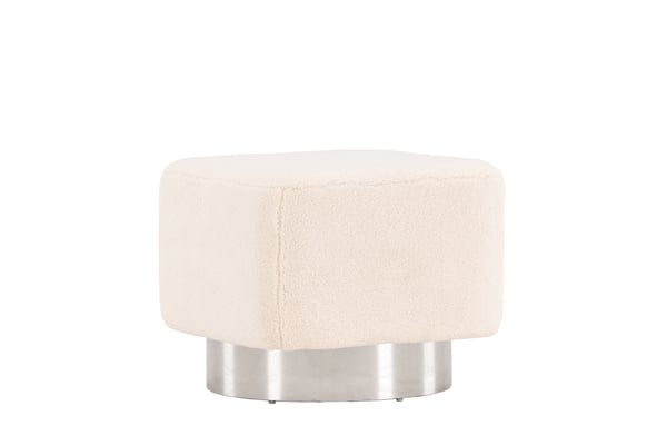 Rahi/Pouf, Newton, 45x38 cm, Offwhite