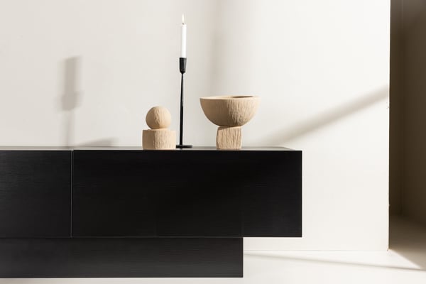 TV-taso, Cuenca, 160x45 cm, Musta