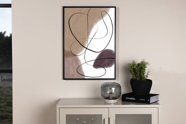 Juliste, Viivat, 21x30 cm, Beige