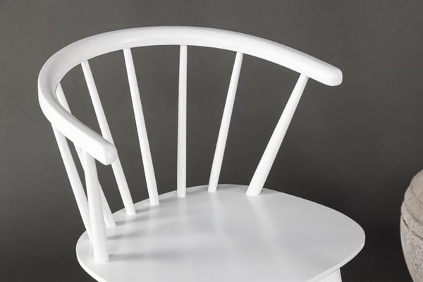 Ruokatuoli, Bobby 2-pack, 53x55x76 cm, Valkoinen