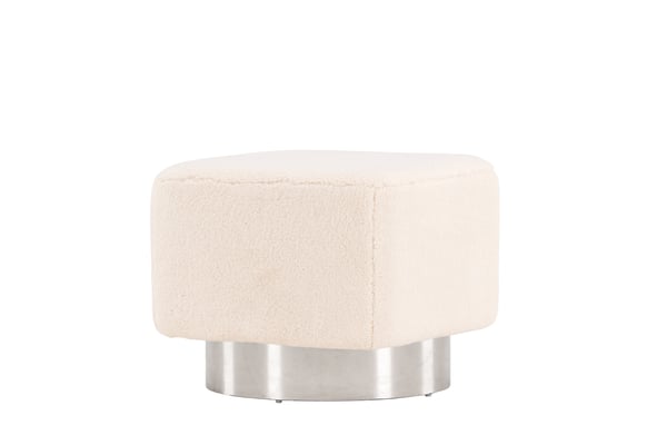 Rahi/Pouf, Newton, 45x38 cm, Offwhite