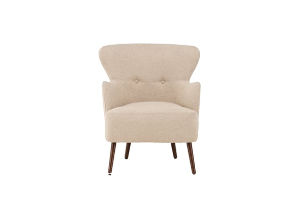 Nojatuoli, Lincoln yhden istuttava sohva, 77x85x76 cm, beige