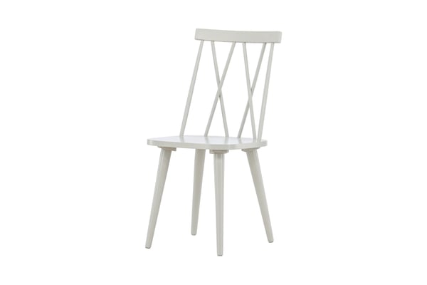 Ruokatuoli, Mariette 2-pack, 50x43x88 cm, Vaaleanharmaa
