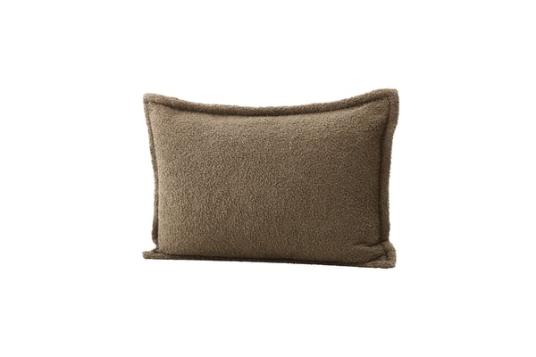 Tyynynpäällinen, Tuva Teddy Karva, 40x60 cm, Ruskea