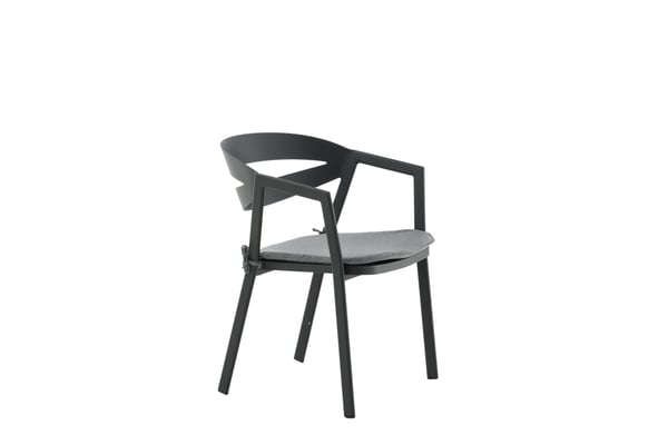 Ruokatuoli, Slit, 62x59x76 cm, Musta