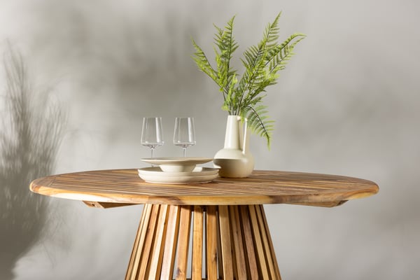 Ruokapöytä, Lumpur, ø120 cm, Luonnollinen