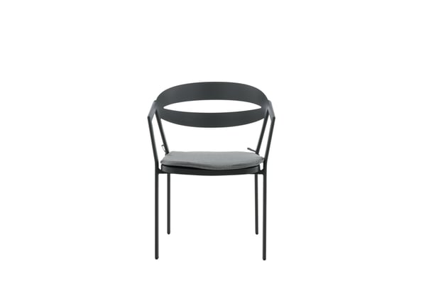 Ruokatuoli, Slit, 62x59x76 cm, Musta