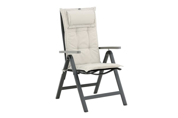Tyyny tyynyllä, 5-asentoinen pehmuste, 46x116 cm, Offwhite