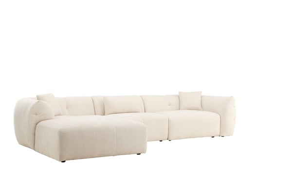 Kulmasohva, Positano, 385x202x71 cm, Beige