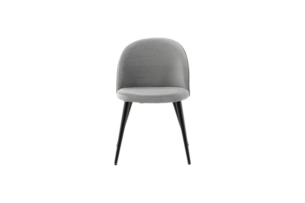 Ruokatuoli, Velvet Matstol 2-pack, 57x50x76.5 cm, Harmaa