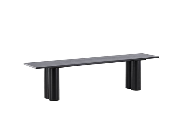 Ruokapenkki, Olivia, 180x45x40 cm, Musta