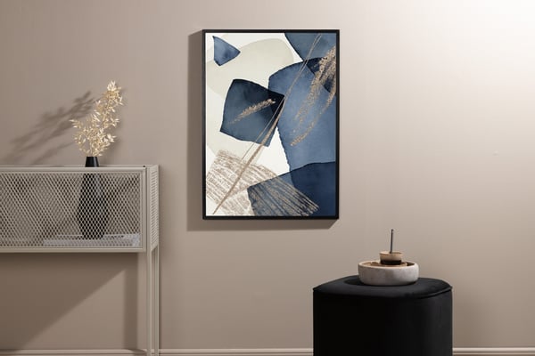 Juliste, Sininen Kierto, 70x100 cm, Beige
