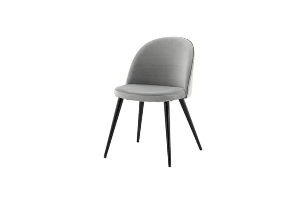 Ruokatuoli, Velvet Matstol 2-pack, 57x50x76.5 cm, Harmaa