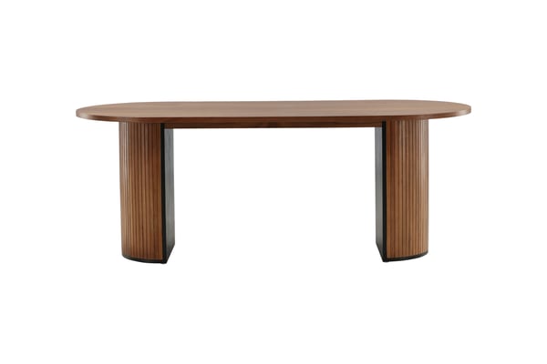 Ruokapöytä, Bianca Oval, 75x200x90 cm, Saksanpähkinä