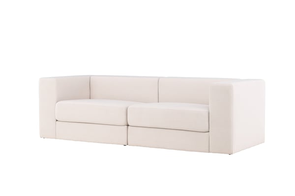 Sohva, Lumi 3-istuttava, 94x238x70 cm, Valkoinen
