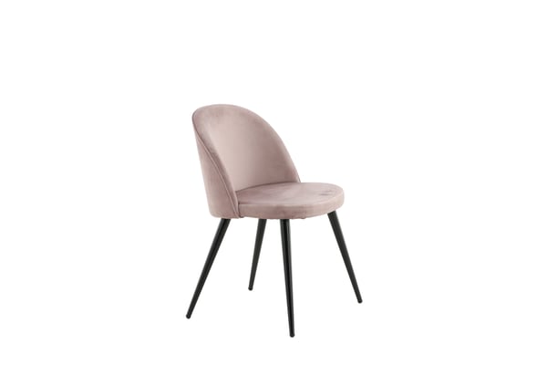 Ruokatuoli, Velvet Matstol 2-pack, 57x50x76.5 cm, Vaaleanpunainen