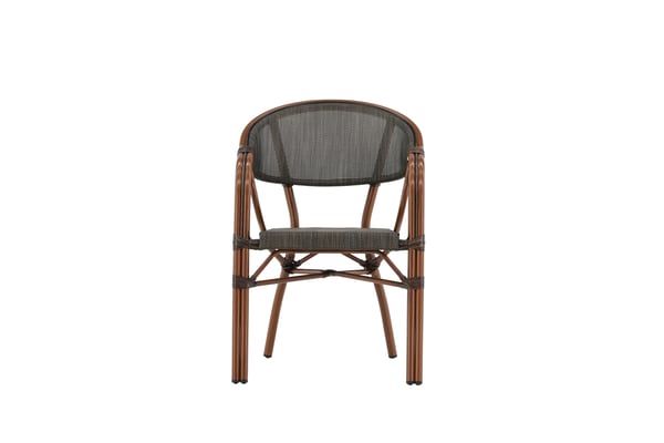 Tuoli, Vila Real kahvilatuoli 2-pack, 83x57x60 cm, Musta