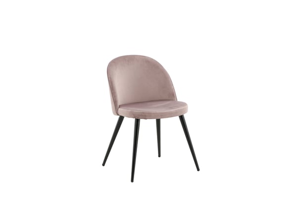 Ruokatuoli, Velvet Matstol 2-pack, 57x50x76.5 cm, Vaaleanpunainen