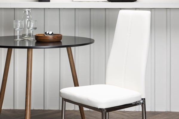 Ruokatuoli, Pastill 2-pack, 45x42x99 cm, Valkoinen