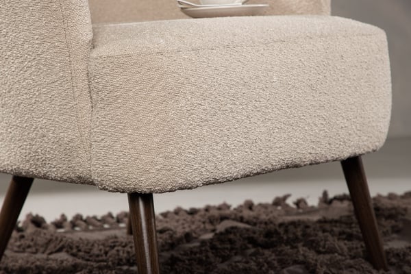 Nojatuoli, Lincoln yhden istuttava sohva, 77x85x76 cm, beige