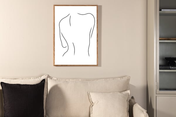 Juliste, Naiset, 30x40 cm, Valkoinen