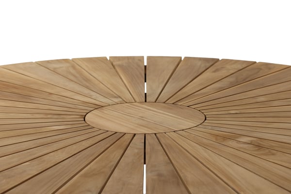 Ruokapöytä, Mexico, ø140 cm, Musta/Tekki