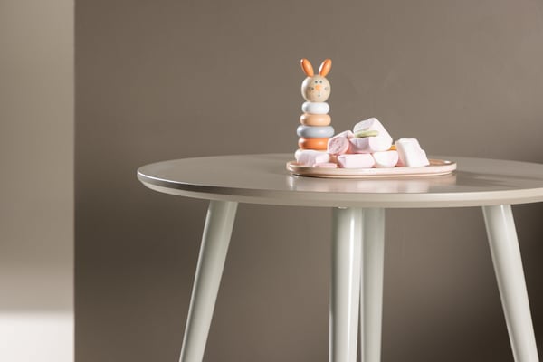 Lasten ruokapöytä, Plaza, ø60 cm, Beige