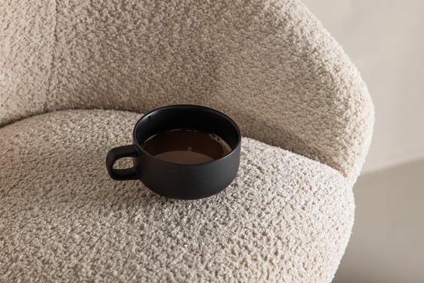 Baari tuoli, Velvet Teddy 2-pack, 54x59x96 cm, Valkoinen