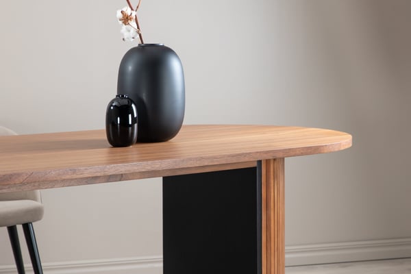 Ruokapöytä, Bianca Oval, 75x200x90 cm, Saksanpähkinä