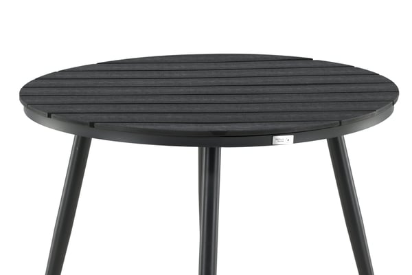 Puutarhapöytä, Venture Break, 90 cm, musta