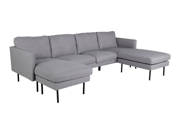 Vuodesohva, Zoom U-sohva, 260x154 cm, Harmaa