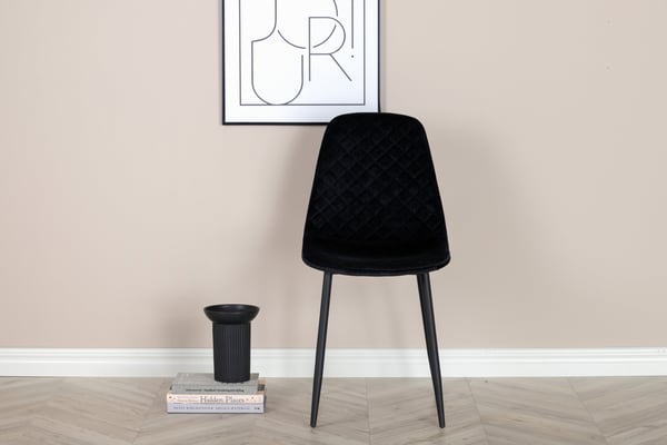 Ruokatuoli, Polar Diamond, 53x88x46 cm, Musta