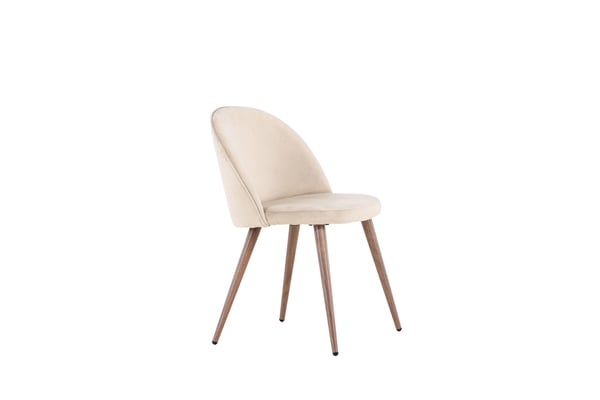 Ruokatuoli, sametti, 54x50x77 cm, beige