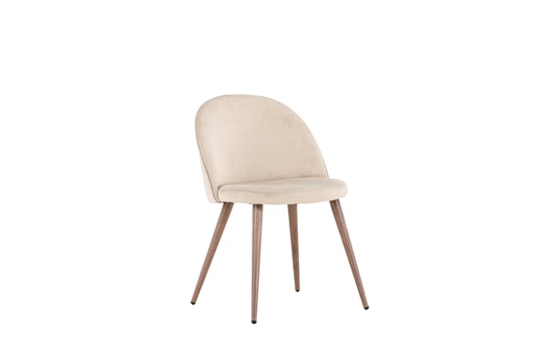 Ruokatuoli, sametti, 54x50x77 cm, beige