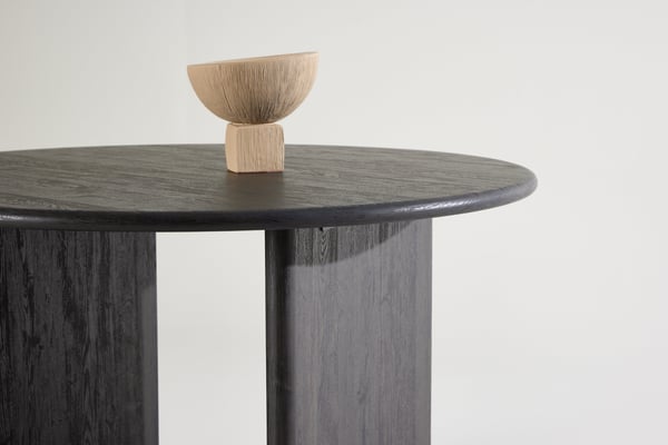 Ruokapöytä, Björholmen, ⌀120 cm, valkolakattu
