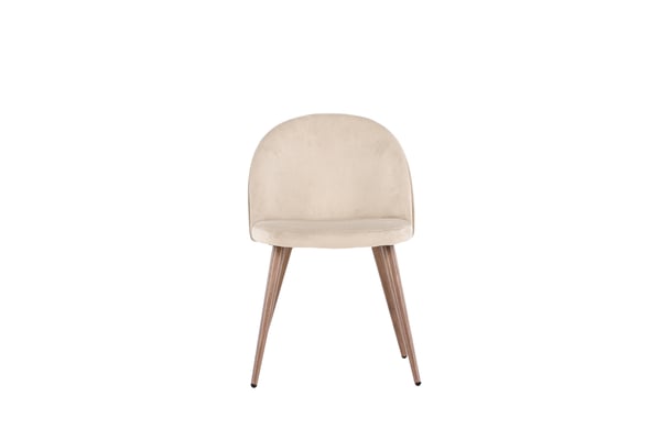 Ruokatuoli, sametti, 54x50x77 cm, beige
