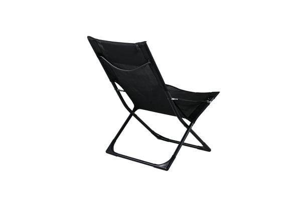 Tuoli, Seville Taitettava Rentoutus, 84x89x63 cm, Musta