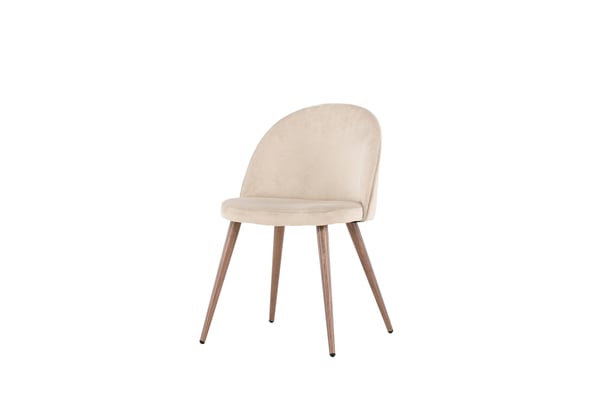 Ruokatuoli, sametti, 54x50x77 cm, beige