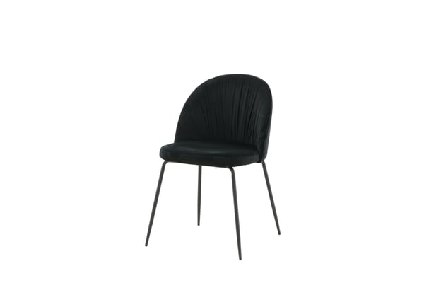 Ruokatuoli, Wrinkles 2-pack, 50x49x79,5 cm, Musta