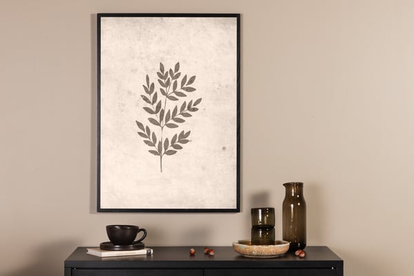 Juliste, Kevään lehti, 50x70 cm, Beige