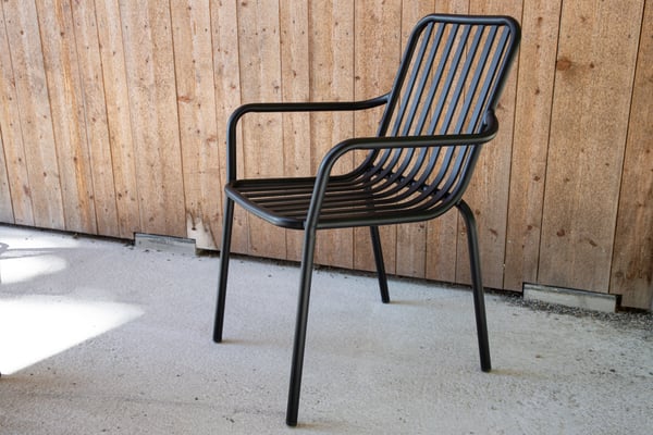 Ruokatuoli, Peking 2-pack, 64x57x85 cm, Musta
