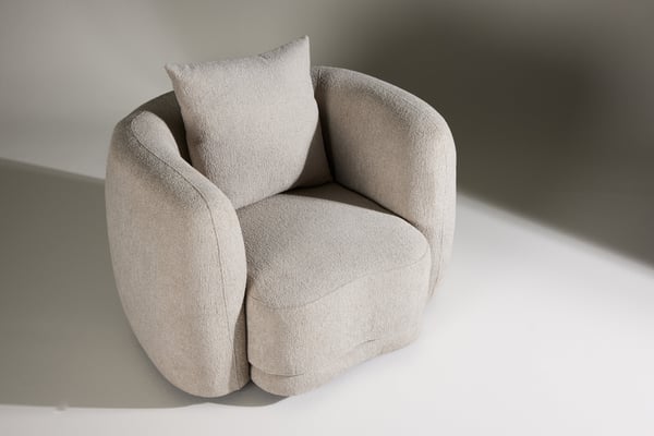Nojatuoli, Cielo 1-istuttava sohva, 110x97x72 cm, beige