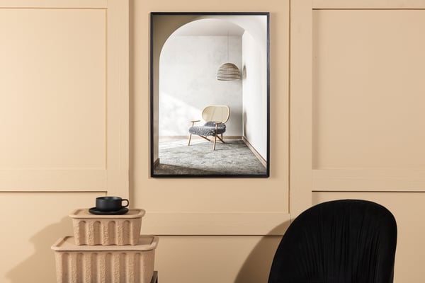 Juliste, Olohuoneen tuoli, 21x30 cm, Beige